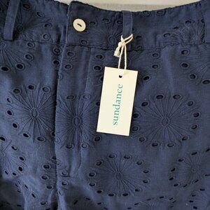 Sundance Beachy Beauty Pant Navy Blue Women's Wide-Leg Pants Size 6